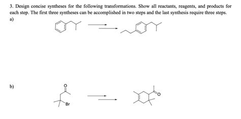 Solved Design Concise Syntheses For The Following Chegg