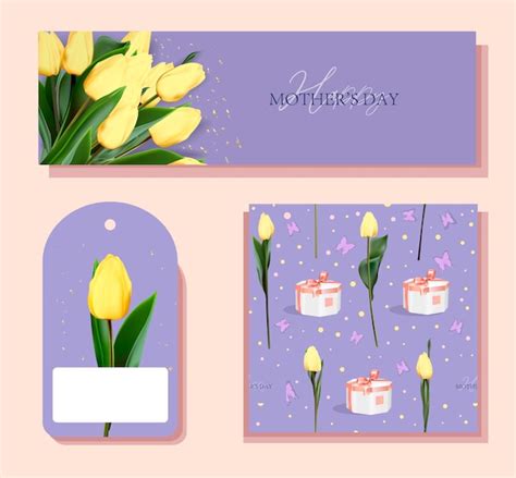 Tiquettes Cadeaux Pour La F Te Des M Res Fleur De Printemps Mod Le