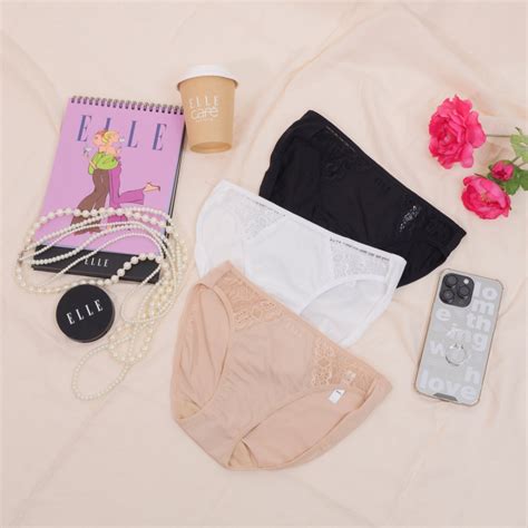 ELLE PANTY I แพค 1 ชน กางเกงในรปแบบ BIKINI LOWRISE I LU2860 Shopee Thailand