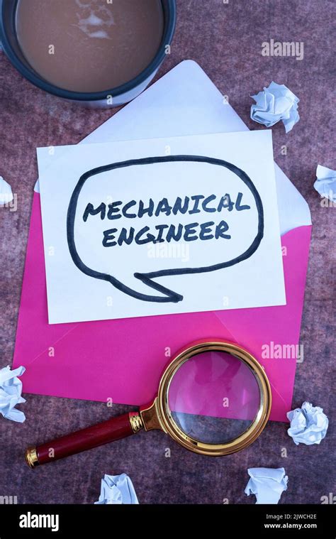 Text Caption Presenting Mechanical Engineer Word For Applied