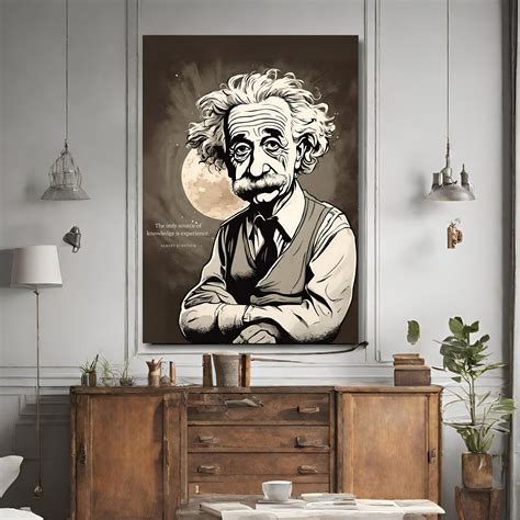 Einstein Quote Vintage Poster, Albert Einstein Famous Quotes, Albert ...