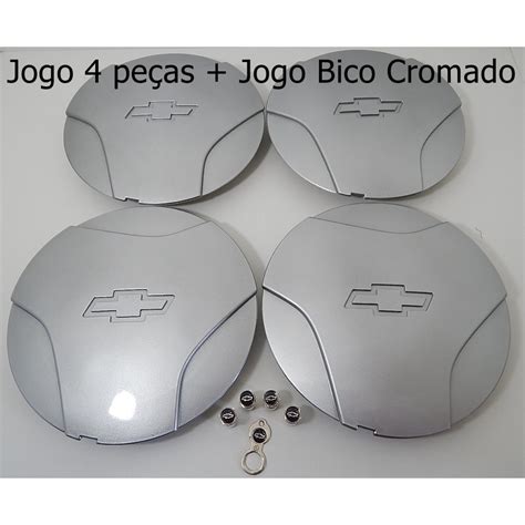 Jogo 4 Pçs Calota Tampa Roda Ferro Corsa Wind Aro 13 Bico Shopee Brasil