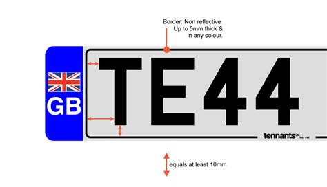 What Is A Legal Number Plate Tennants UK