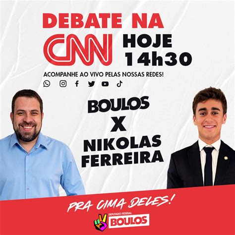 Guilherme Boulos On Twitter Daqui A Pouco Ao Vivo Na CNNBrasil