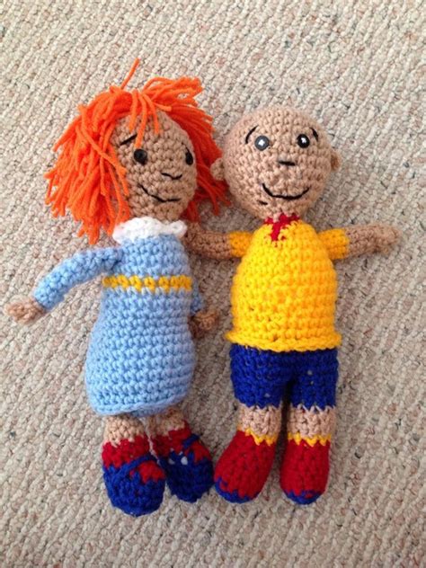 Caillou & Rosie Dolls by thisNthatbyrobin on Etsy