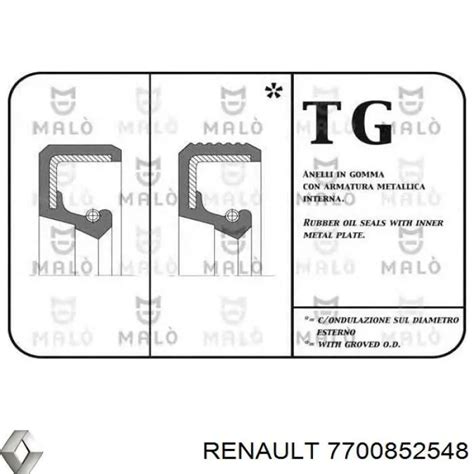 7700852548 Renault RVI Anillo Reten Caja De Cambios Comprar Barato