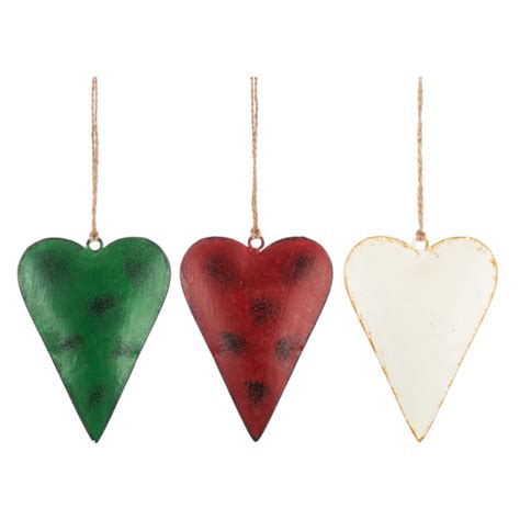 Wholesale Heart Ornaments 6 Pc Ppk Ganz