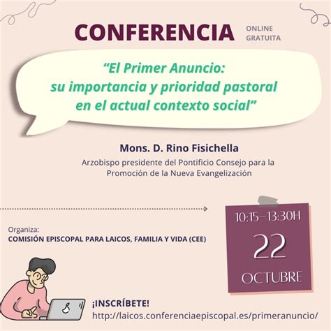 Conferencia Online El Primer Anuncio Iglesia En La Rioja