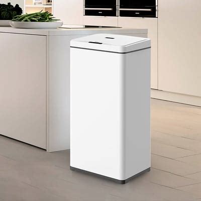 Intelligent Touchless Sensor Stainless Steel Trash Can 52 Litres-White ...