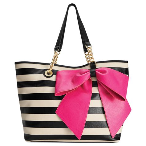 Betsey Johnson Bowtastic Tote In Natural Lyst