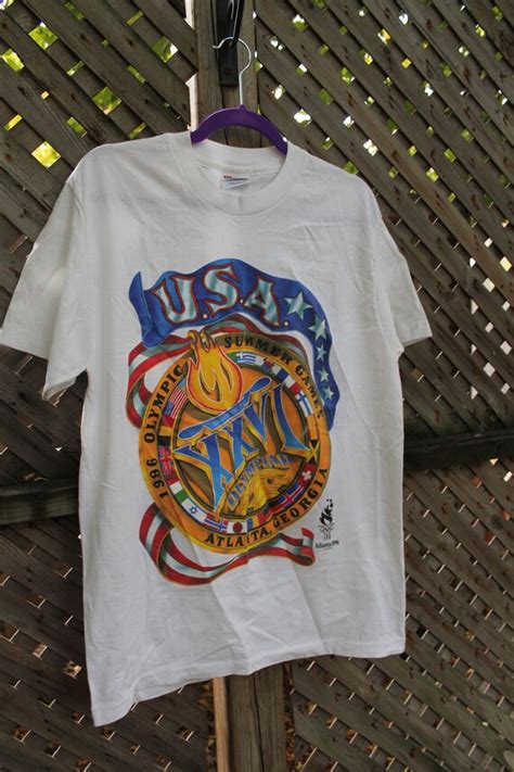 Vintage Atlanta Olympics Usa Summer Games T Shir Gem