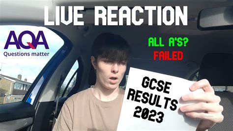 Opening My Gcse Results Live Reaction Youtube