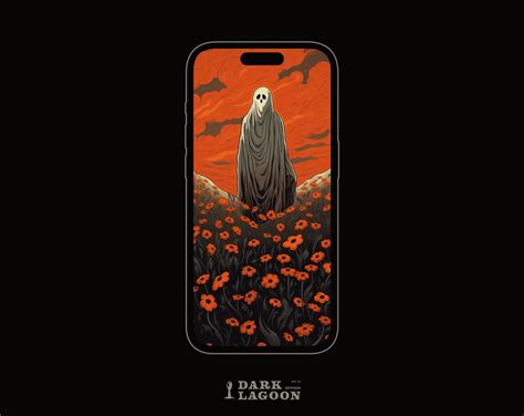 Ghost Phone Wallpaper, Spooky Phone Wallpaper, Ghost, Halloween Phone ...