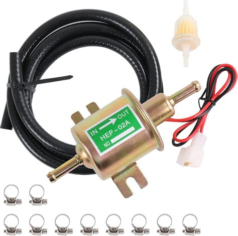 Amazon Universal Electric Fuel Pump Kit 12v 3 6 PSI Low Pressure