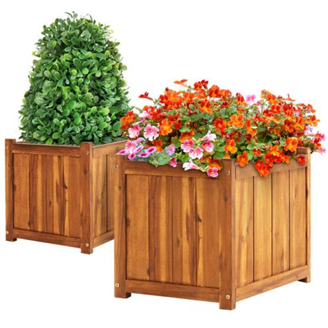 Millwood Pines Arnesh Wood Planter Box Reviews Wayfair