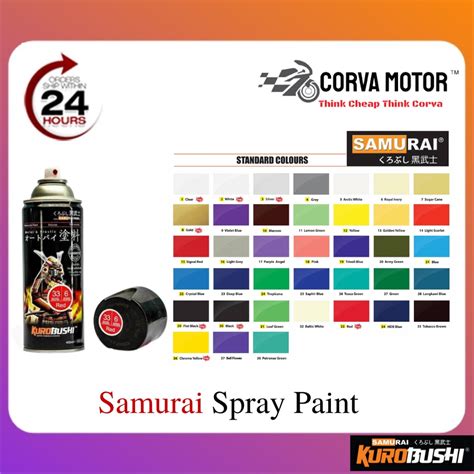 Corva Motor Samurai Spray Paint Cat Samurai Cat Sembur Samurai Ml