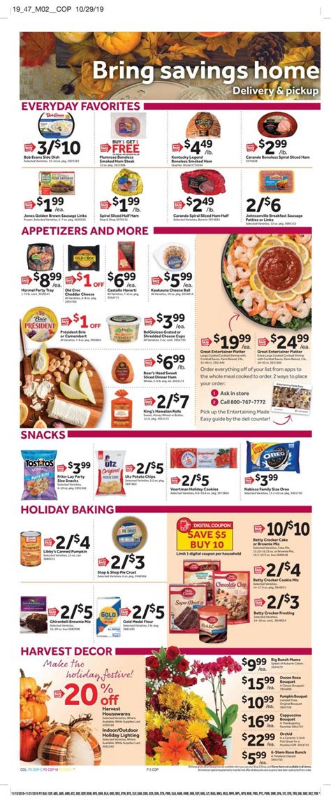 Stop And Shop Weekly Circular Nov 15 Nov 21 2019