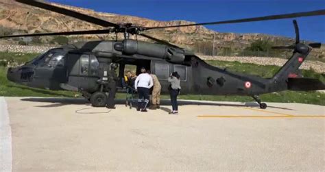 Tunceli De Kalp Krizi Ge Iren Hasta Askeri Helikopterle Hastaneye Sevk