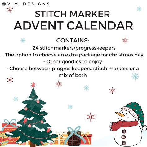 Advent Calendar 2023 Stitch Marker Calendar Gift for the Knitter ...