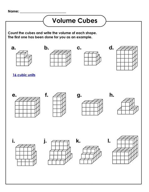 Volumes Of Solids Worksheet