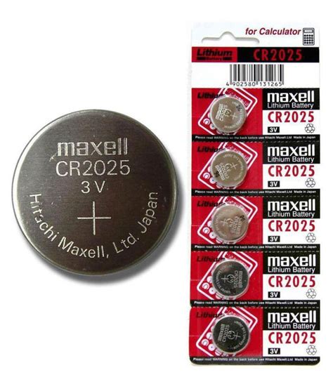 Maxell Cr2025 150mah 3v Lithium Limno2 Coin Cell Battery Buy Maxell Cr2025 150mah 3v Lithium