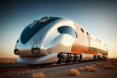 Futuristic High Speed Express Passenger Train Logistics Of The Future