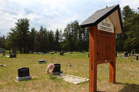 Historic Sites Of Manitoba Badger Cemetery Badger Rm Of Piney