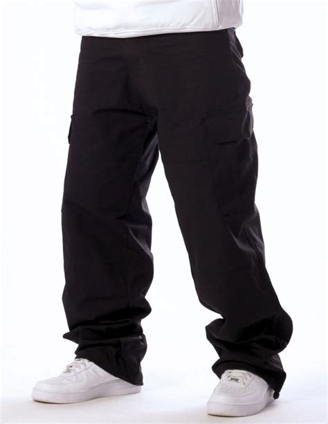 Cph X Baggy Cargo Pants Black By Bsat