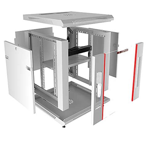 Sysracks U Wall Mount Gray It Network Av Data Server Rack Cabinet