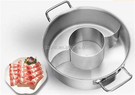 Induction Commercial Electric Stainless Steel Chinese Hot Pot With Divider Buy Stainless Steel