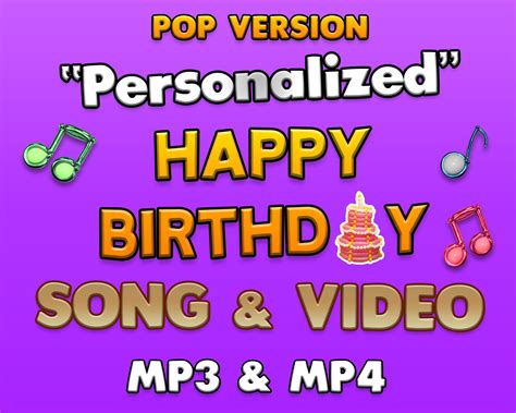 happy birthday with song name