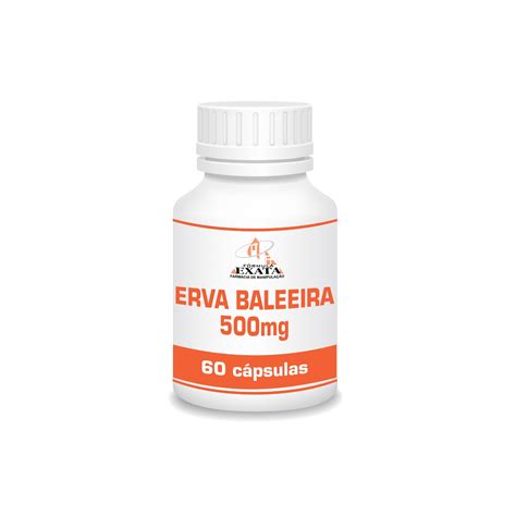 ERVA BALEEIRA 500mg 60 cápsulas Farmácia Fórmula Exata