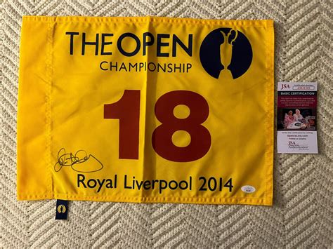 Rory McIlroy SIGNED The British Open Golf Flag JSA Authenticated COA ...