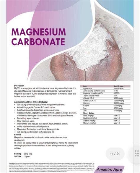 Magnesium Carbonate Manufacturer in Kanpur, Uttar Pradesh