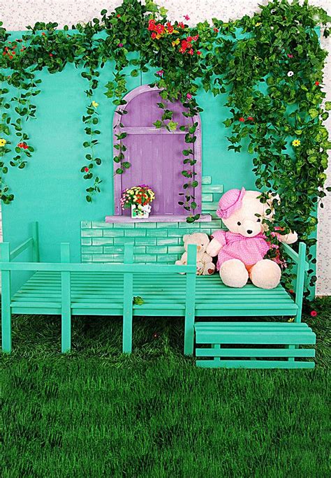 Free Walls Meadow Window Background Images Cute Bear Children Studio