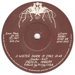 Procol Harum A Whiter Shade Of Pale Solid Centre Vinyl Discogs