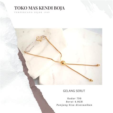 Jual Gelang Emas Asli Kadar 750 Di Lapak Toko Mas Kendi Boja Bukalapak