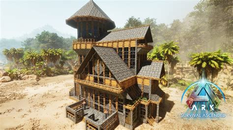 How To Build A Beach House Chateau Base Ark Survival Ascended