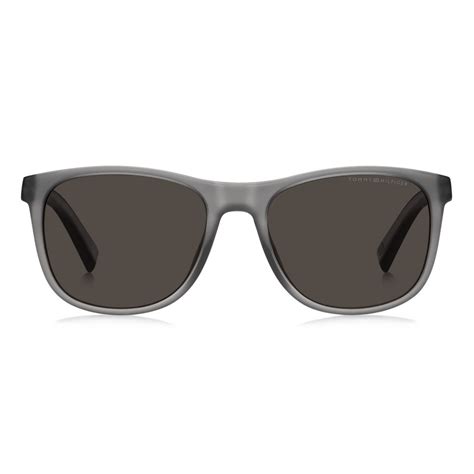 Tommy Hilfiger Th S Riw Ir Matte Grey Sunglasses Man