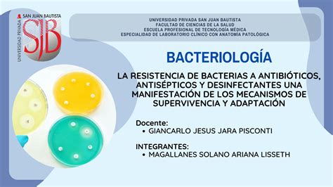 SOLUTION La Resistencia De Bacterias A Antibioticos Antisepticos Y