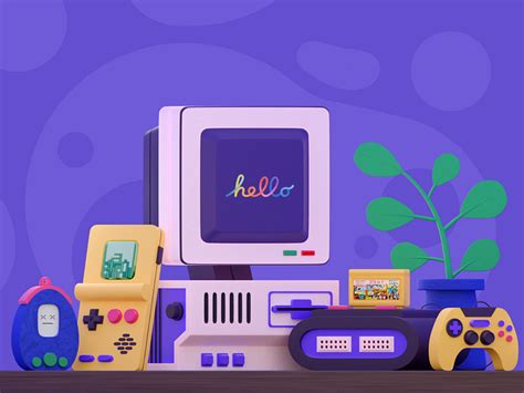 Retro Gaming Stuff by Alex Krugli on Dribbble