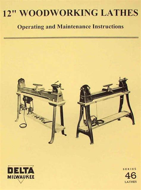 Delta Milwaukee Wood Lathe Operator Part Manual