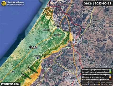 Latest Military Developments Of Gaza, 13 October 2023 (Map) - Islamic ...