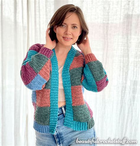 50 Free Crochet Cardigan Patterns (Step by Step Pattern)