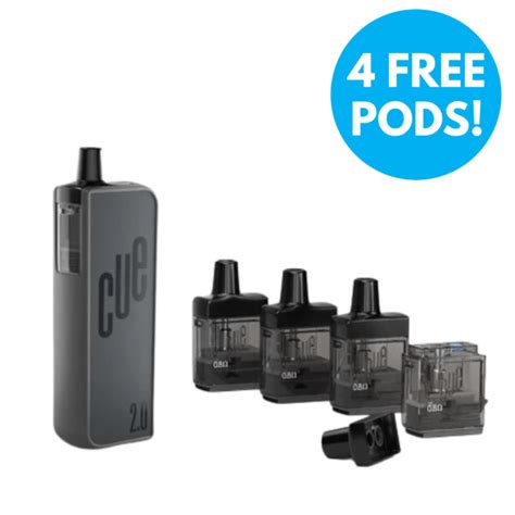 Cue Vapor Pod Vape Kit 4 X Free Prefilled Pods Vapecouk