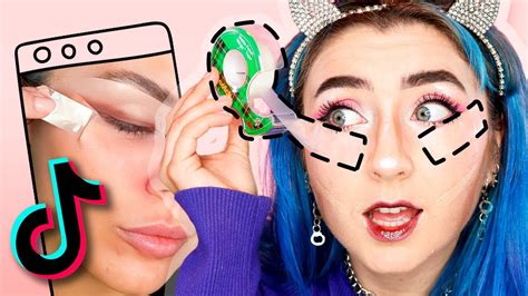 Testing Out Viral Tiktok Makeup Hacks Youtube