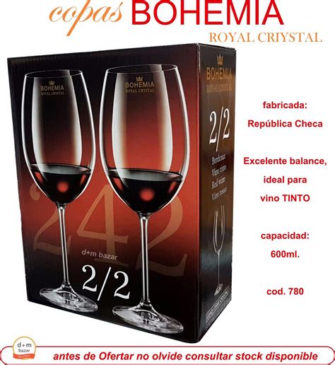 Copas De Cristal Bohemia Tori Titanium 490ml X6 D M BAZAR GOURMET