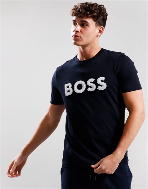 Boss Tee 1 T Shirt Dark Blue Terraces Menswear