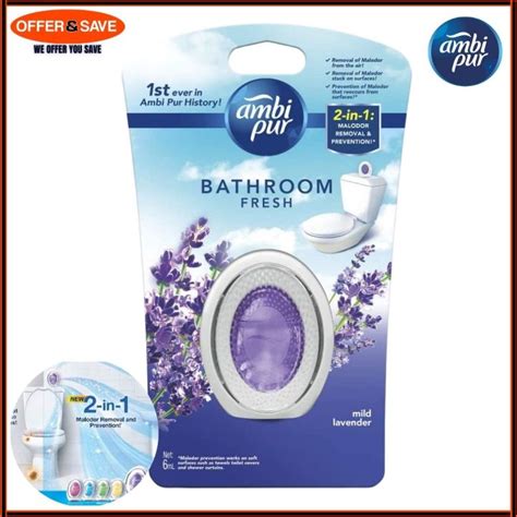 Ambi Pur Bathroom Fresh Air Freshener Lavender 6ml Malodor Removal