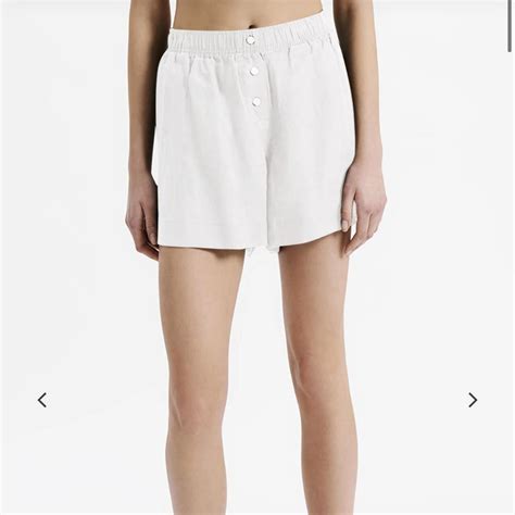 White Nude Lucy Shorts Depop